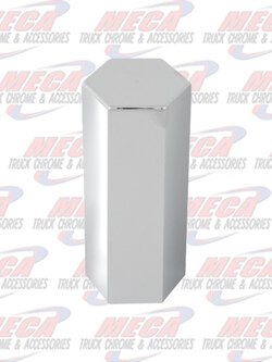 CR. PL. HEX FLAT TOP PUSH-ON NUT CVR 33MM X 5"H