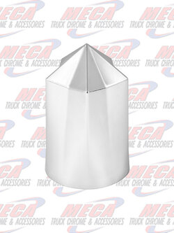 CR. PLASTIC POINTED STAR SCREW-ON NUT COVER 33MM X 3-1/2" H