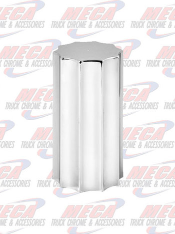 NUT COVER STARBURST FLAT TOP PUSH-ON NUT CVR 33MM X 4"H