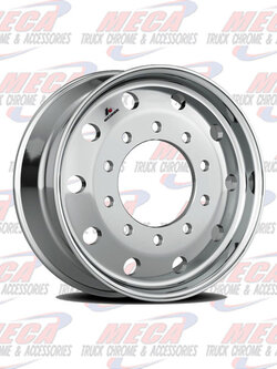 RIM AL 22.5X12.25 BALLOON METRIC ACCURIDE 1" OFFSET STEER ULTRA POLISH