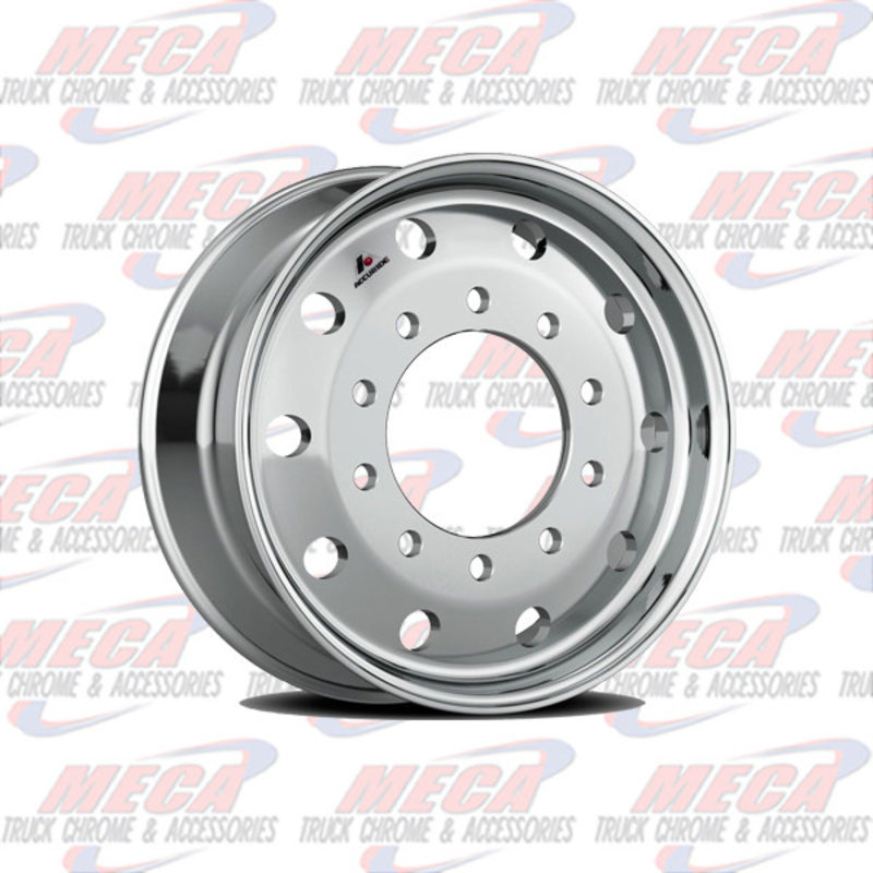 RIM AL 22.5X12.25 BALLOON METRIC ACCURIDE 1" OFFSET STEER ULTRA POLISH