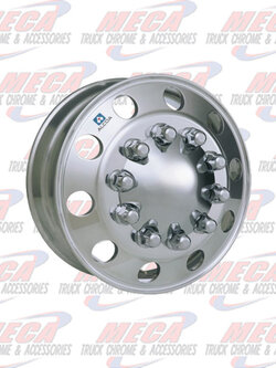 CRM1030 GAULT397 ULT397 ULA187 881677 RIM AL 22.5X8.25 10 HOLE METRIC ALCOA MACHINE FINISH BOTH SIDES