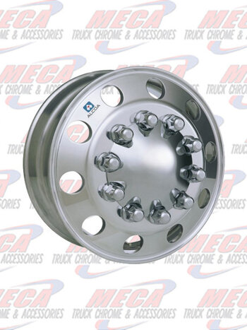 CRM1030 GAULT397 ULT397 ULA187 881677 RIM AL 22.5X8.25 10 HOLE METRIC ALCOA MACHINE FINISH BOTH SIDES