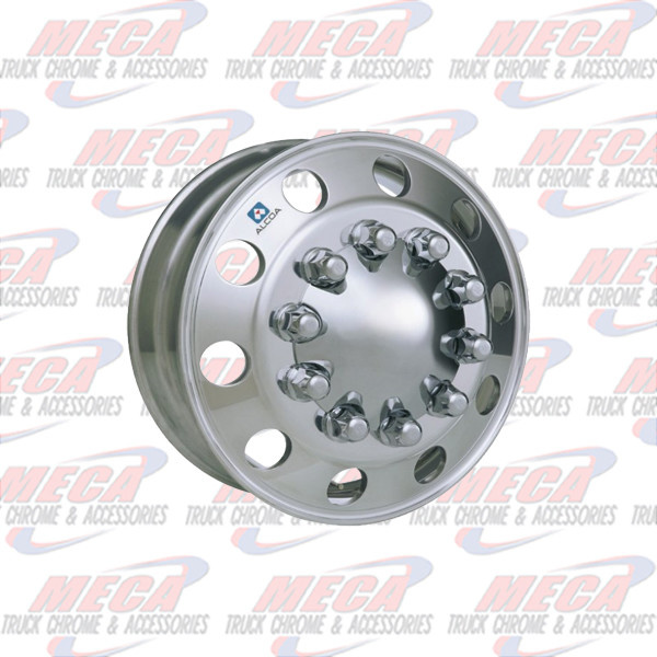 CRM1030 GAULT397 ULT397 ULA187 881677 RIM AL 22.5X8.25 10 HOLE METRIC ALCOA MACHINE FINISH BOTH SIDES