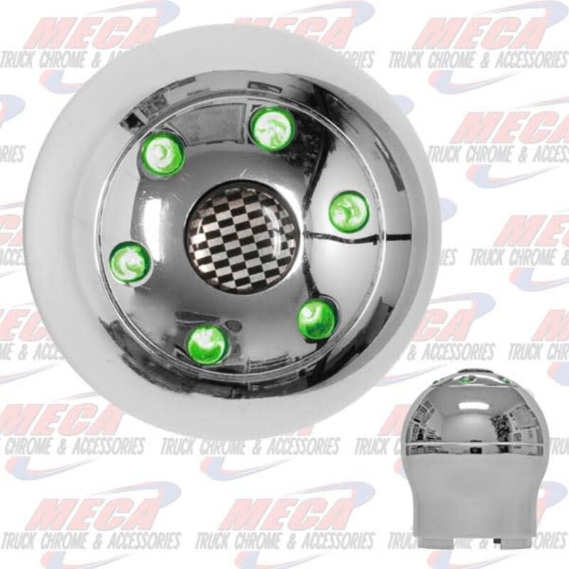 GEARSHIFT KNOB OLD (D) STYLE 9 SPEED W/ GRN LED'S