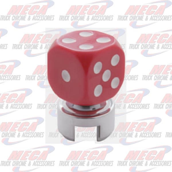 GEARSHIFT KNOB TOP W/ RED DICE