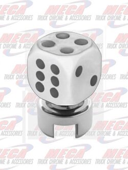 GEARSHIFT KNOB TOP W/ WHITE DICE