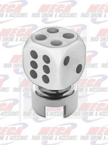 GEARSHIFT KNOB TOP W/ WHITE DICE