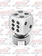 GEARSHIFT KNOB TOP W/ WHITE DICE