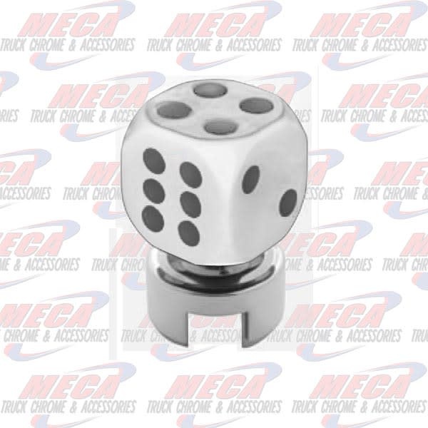 GEARSHIFT KNOB TOP W/ WHITE DICE