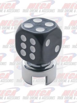 GEARSHIFT KNOB TOP W/ BLACK DICE