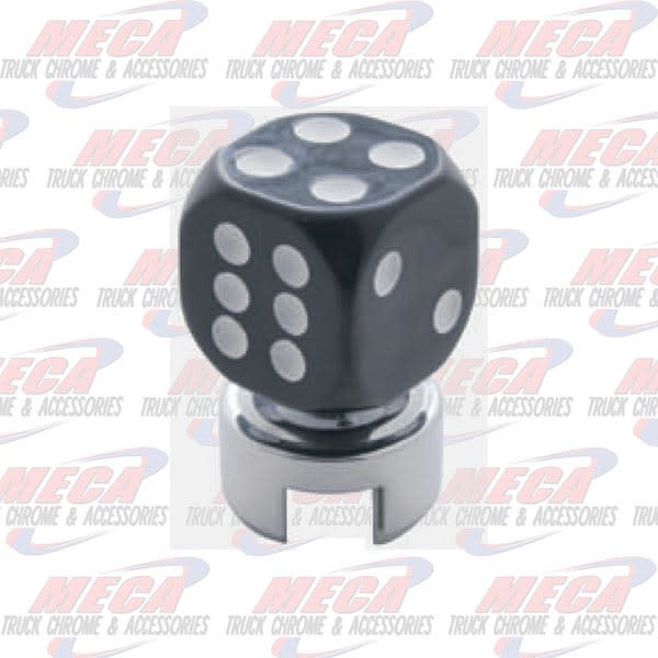 GEARSHIFT KNOB TOP W/ BLACK DICE