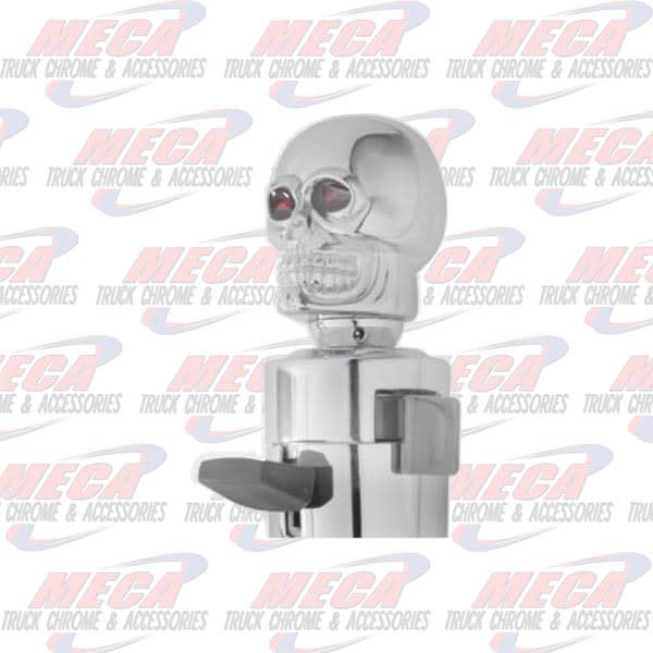 GEARSHIFT KNOB TOP W/ CHROME SKULL