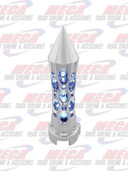 GEAR SHIFT KNOB DAYTONA W/VERTICAL SPIKE & BLU LED