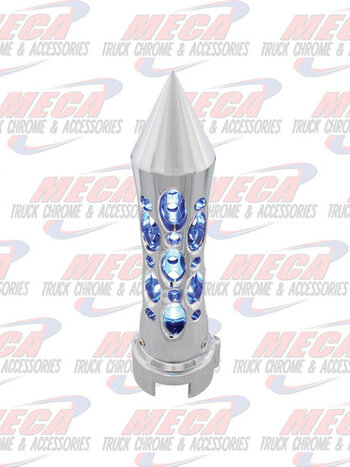 GEAR SHIFT KNOB DAYTONA W/VERTICAL SPIKE & BLU LED