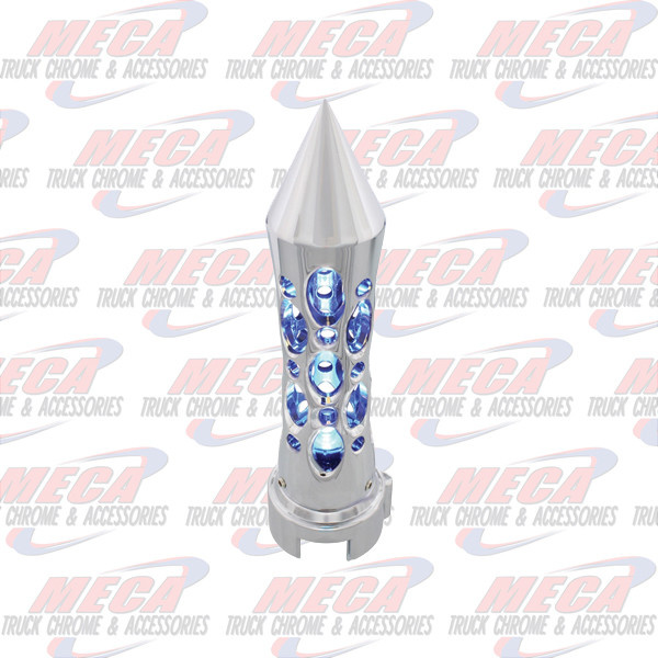 GEAR SHIFT KNOB DAYTONA W/VERTICAL SPIKE & BLU LED