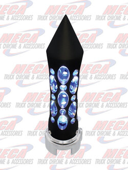 GEAR SHIFT KNOB DAYTONA VERTICAL BLACK W/ BLU LED