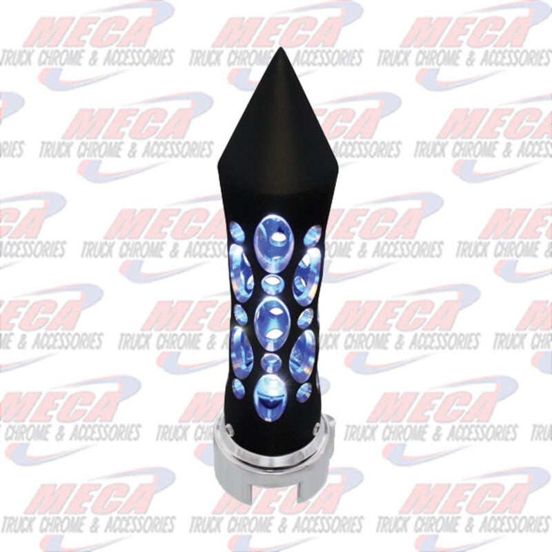 GEAR SHIFT KNOB DAYTONA VERTICAL BLACK W/ BLU LED