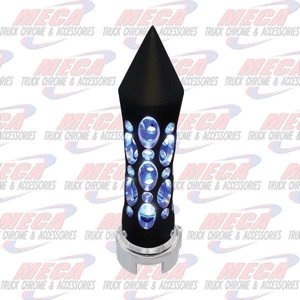 GEAR SHIFT KNOB DAYTONA VERTICAL BLACK W/ BLU LED
