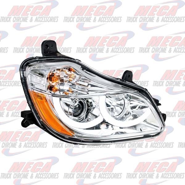 HEADLIGHT ASSEMBLY KW T680 PASSENGER SIDE CHROME