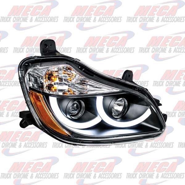 HEADLIGHT ASSEMBLY KW T680 PASSENGER SIDE BLACK