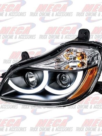 HEADLIGHT ASSEMBLY KW T680 DRIVER SIDE BLACK