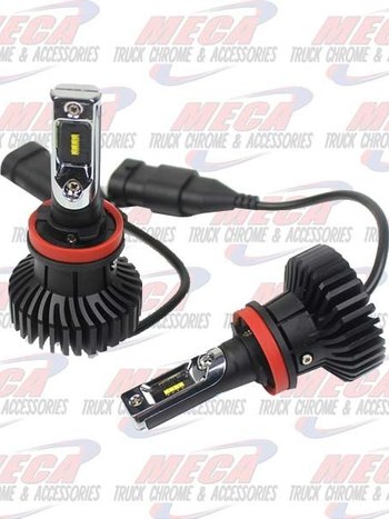 LED HEADLIGHT BULB H11 H9 H8 6000 FLUX LUMENS