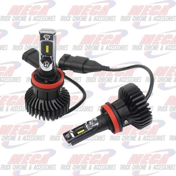 LED HEADLIGHT BULB H11 H9 H8 6000 FLUX LUMENS