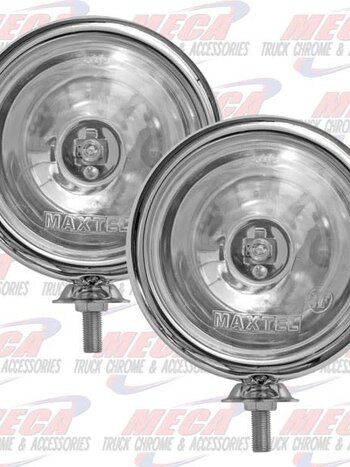 FOG LIGHT 5" ROUND CHROME PAIR