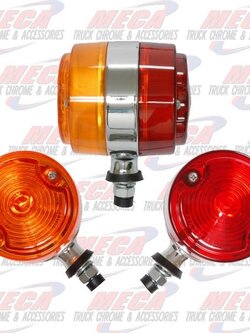 3" 2 FACE AMBER/RED PROJECTED LIGHT