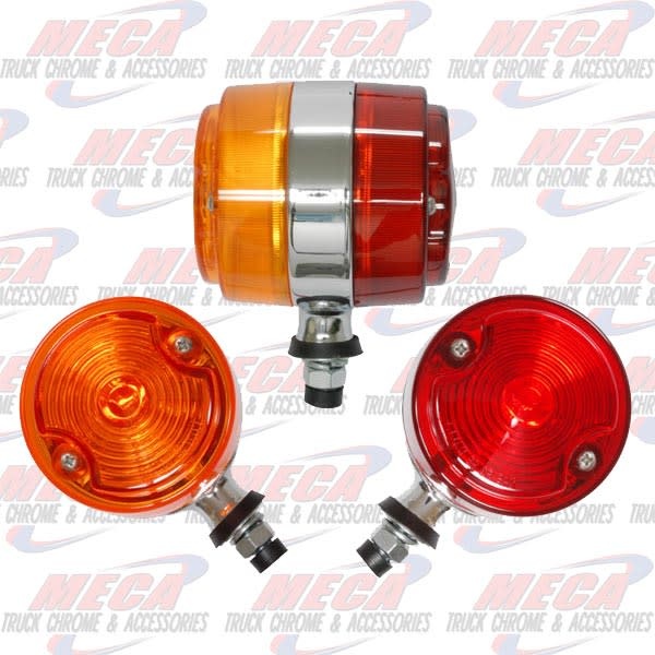 3" 2 FACE AMBER/RED PROJECTED LIGHT