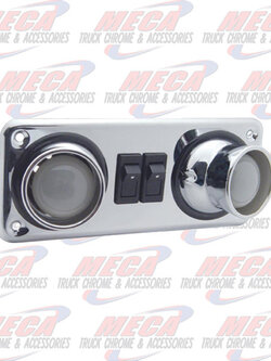 DOME LIGHT DUAL CHROME W/ SWITCH
