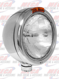 HEADLAMP ROUND 7" PB OLD STYLE CURVED LENS EACH FOR JJ STYLE BRACKET