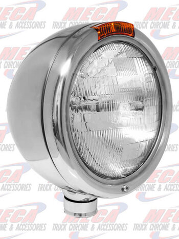 HEADLAMP ROUND 7" PB OLD STYLE CURVED LENS EACH FOR JJ STYLE BRACKET