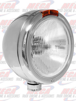 HEADLAMP ROUND 7" PB OLD STYLE FLAT LENS EACH FOR JJ STYLE BRACKET