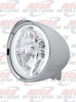 HEADLAMP MOTORCYCLE MOUNT W/ WHITE LEDS