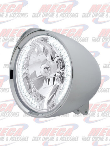 HEADLAMP MOTORCYCLE MOUNT W/ WHITE LEDS