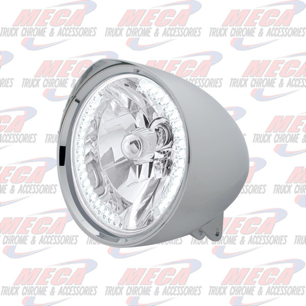 HEADLAMP MOTORCYCLE MOUNT W/ WHITE LEDS