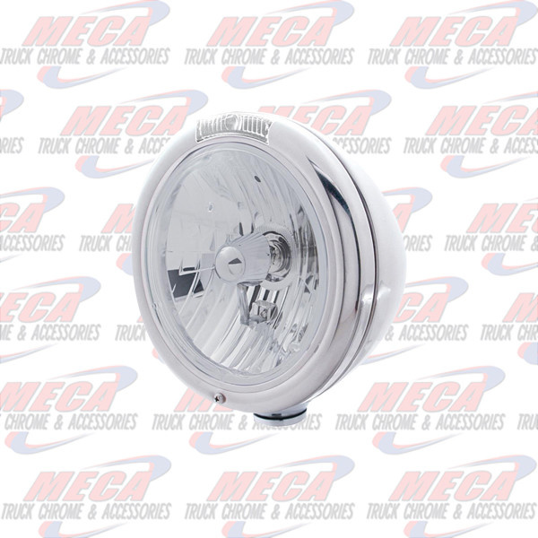 HEADLAMP PB OLD STYLE CLEAR LENS & CLR TURN SIGNAL FOR JJ STYLE BRACKET