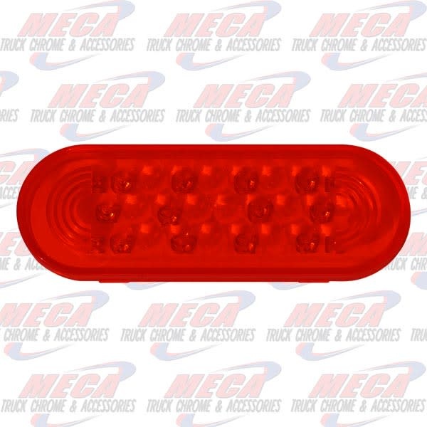 LIGHT OVAL RED GROTE LED LED