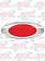 LIGHT OVAL Y2K W/ 10 LED RED/ RED