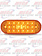 LIGHT OVAL SPYDER LED AMBER
