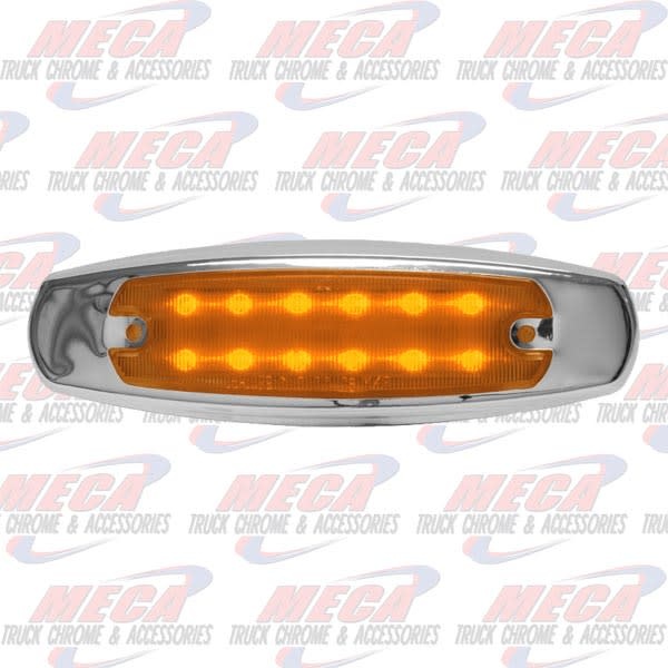 SIDE MARKER LGT PB STYLE LED AMBER 12 DIODES