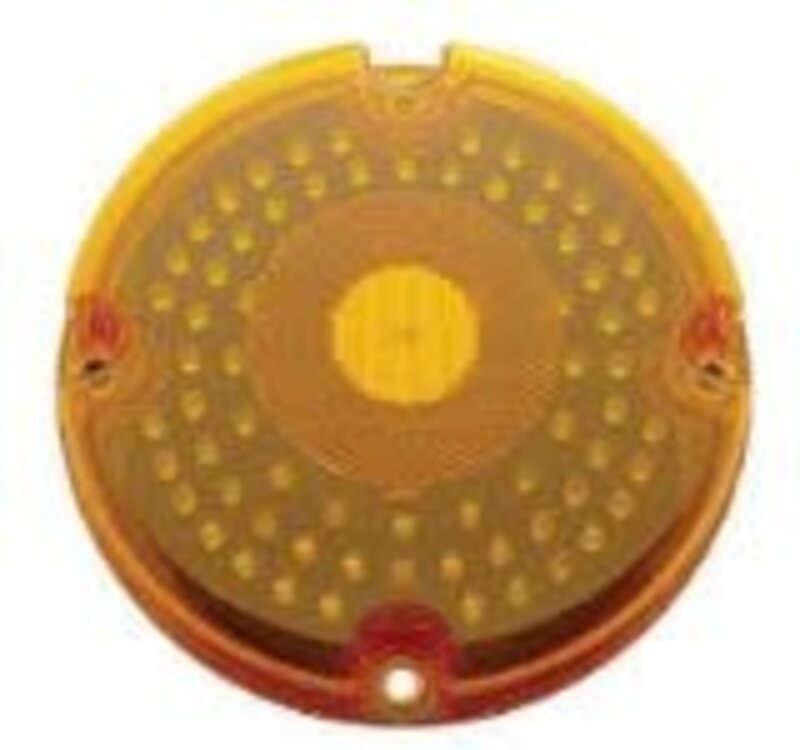 7" LED LIGHT FOR BUSES AMBER