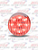 2'' LED CLEAR RED 9 DIODES MARKER LIGHT RIBBED