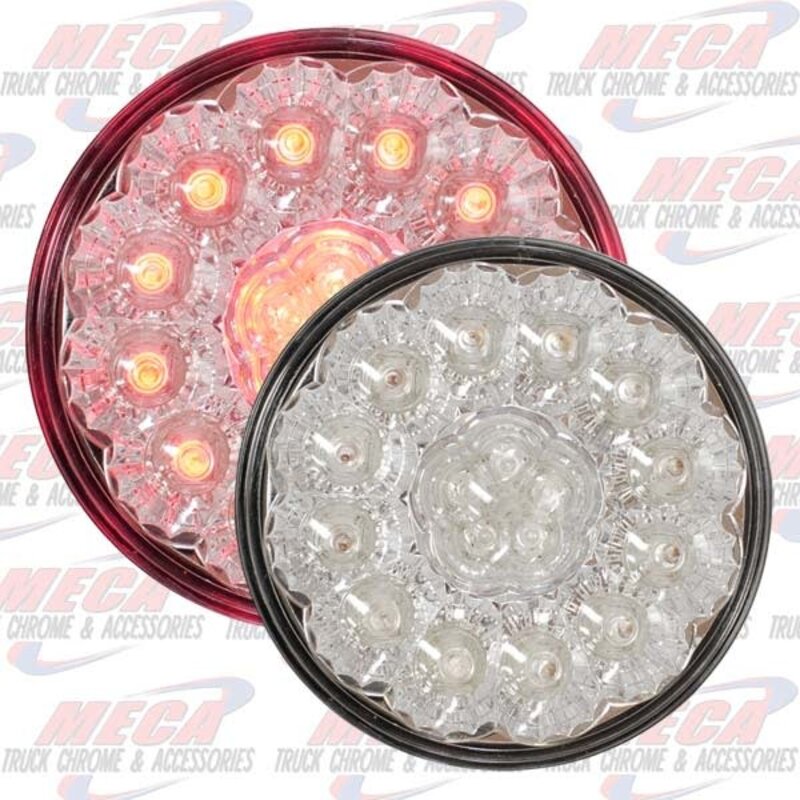 LED 4'' SUPERLITE STYLE CLEAR RED