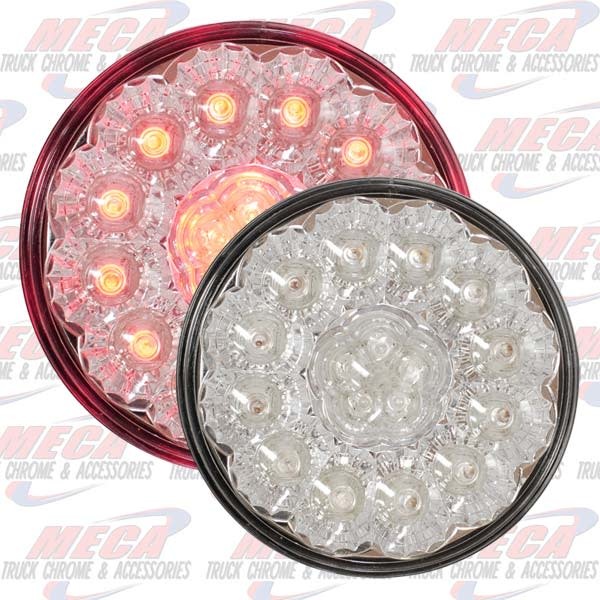 LED 4'' SUPERLITE STYLE CLEAR RED