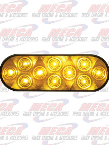 OVAL LT W/ 10 AMBER LEDS