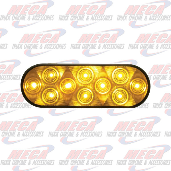 OVAL LT W/ 10 AMBER LEDS