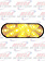 OVAL LT W/ 10 CLEAR AMBER LEDS